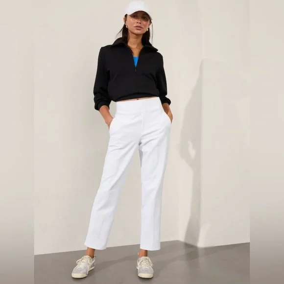 NWT Athleta Women’s Endless Bright White Pants size 8. - Picture 1 of 10